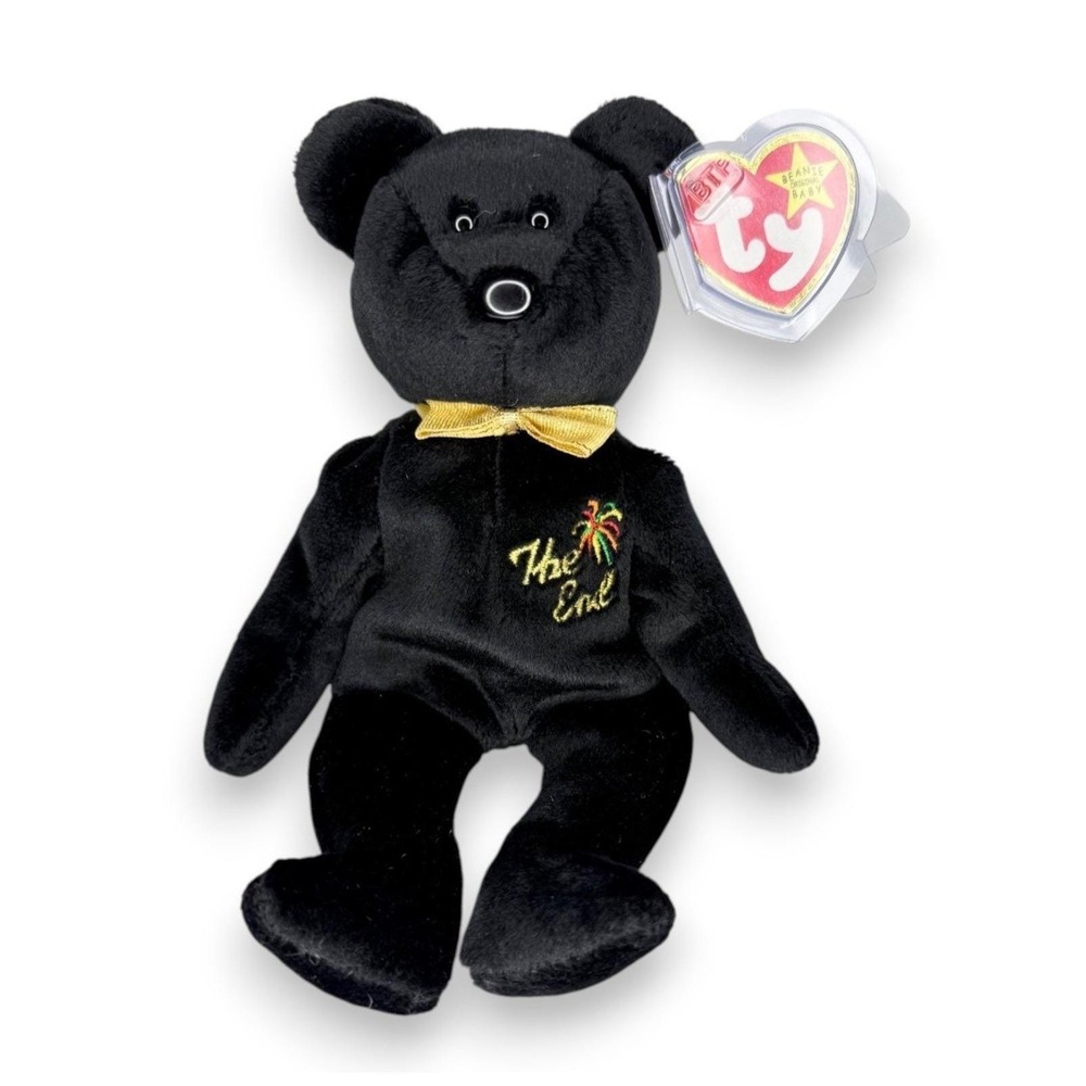 The End the Bear | Millennium Farewell Bear | Mint Heart Tag TY Beanie Baby